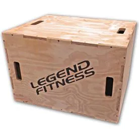 3-in-1 Wood Plyo Box - 20" 24" or 30" | Legend Fitness (3210-3N1)