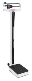 Eye-Level Mechanical Beam Physician Scale with Height Rod and  Wheels (LBS) Facing Right | Detecto (438)