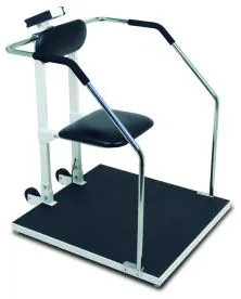 Digital Waist-High Stand-On Bariatric Flip Seat Physician Scale (LBS / KILOS) | Detecto (6868)