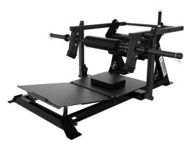 Black Arsenal Reloaded Glute Bridge 9003 with Adjustable Footplate and Locking Lap Pad for Commercial Gym Settings