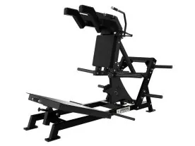 Black Arsenal Reloaded Power Squat Machine 9015 with Adjustable Footplate and Plate Storage