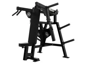 Black Arsenal Reloaded ISO Shoulder Press 9019 – Showcasing Dual Grip Handles and Plate-Loaded Arms