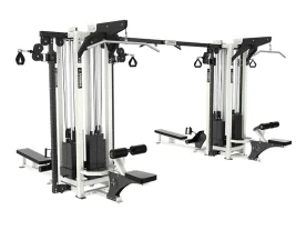 Arsenal Strength 9026 White 8-Station Cable Machine with Heavy-Duty Steel Frame