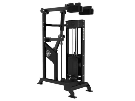 Arsenal Strength M1 Standing Calf Raise 9028 in Black Finish with 400 lb. Selectorized Weight Stack and Tread-Plated Foot Block
