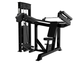 Black Arsenal M1 Overhead Tricep Extension 9046 with Adjustable Seat and Rotating Handlebar for Commercial Gyms