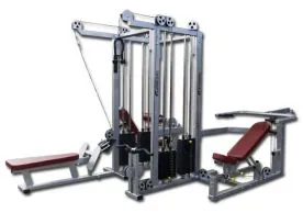 Legend Fitness 958 Four Stack Jungle Gym with Chest Press and Lat Row