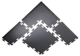 Virgin Rubber Interlocking Gym Tiles