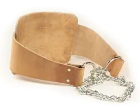 Leather Dip Belt With Chain For Weighted Tricep Dips | IC (LDB-LDBE-LDBSD)