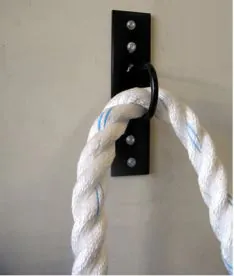 Jammar PCRA-1 Wall Plate Anchor for Power Conditioning Ropes, Battle Ropes, and Heavy Ropes available for sale at IRON COMPANY.