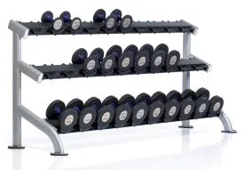 Tuff Stuff PPF-754 Proformance Plus 3-Tier Saddle Dumbbell Set Rack