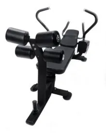 The Abs Company Abs Bench X3 Commercial Ab Machine in Black