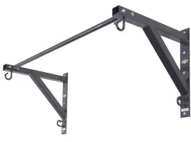 Wall-Mounted Anchor Gym Pull-Up Bar by Core Energy Fitness Featuring a Durable 10-Gauge Steel Design and Anchor Hooks for Resistance Bands and Suspension Straps