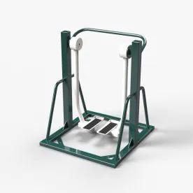 Green TriActive USA Air Walker, Featuring Dual Foot Platforms and Upright Handles Designed for Low-Impact Cardio and Flexibility Training