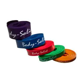 Body-Solid BSTB Resistance Bands – Strength and Conditioning Lifting Bands for Powerlifting and Flexibility