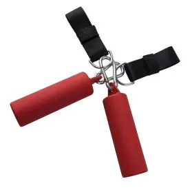 Body Solid BSTNG Nunchuck Grips Attachments for strengthening your grip on any solid anchor point including Cable Machines, Rigs, Racks, and Pull-Up Bars.