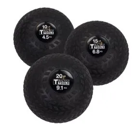 Body Solid BSTTT Tire Tread Slam Balls for Medicine Ball Training are non-bouncing and available from 10-20 lbs.