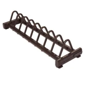 Body-Solid GBPR10 Horizontal Bumper Plate Rack – Commercial-Grade Steel Rack with Eight Plate Slots for Gym Storage