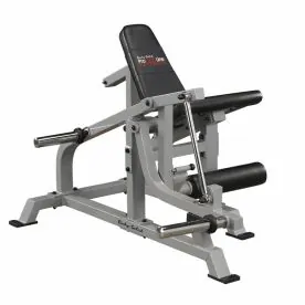 Body-Solid LVLE Plate-Loaded Leverage Leg Extension Machine – Commercial-Grade Plate-Loaded Quad Training Machine with Adjustable Back Pad and Olympic Plate Storage, Available from IRON COMPANY