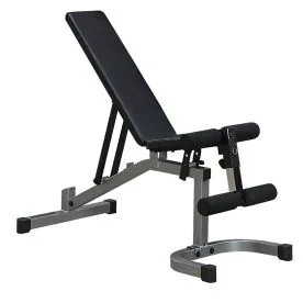 Body-Solid PFID130X Powerline Adjustable Flat Incline Decline Bench with Leg Hold-Down