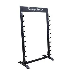 Body-Solid SBS100 10-Bar Horizontal Olympic Barbell Rack for Commercial Gym Storage
