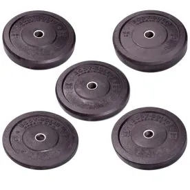Body-Solid OBPH USA Made Premium Solid Rubber Bumper Plates For GSA Purchase at IRON COMPANY.