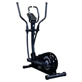 Body-Solid BFCT1B Best Fitness Elliptical Cross Trainer Showing Compact Design and Synchronized Moving Arms for Home Cardio Workouts