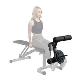 Body-Solid GLDA1 Leg Developer Attachment with Foam Rollers for Leg Extensions and Curls. Bench, Plates, and Collar Not Included