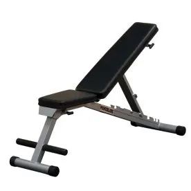Body-Solid PFID125X Folding Flat Incline Decline Bench for Strength Training Exercises