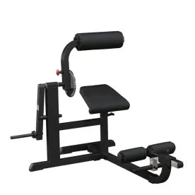 Body-Solid GCAB360B Cam Series Ab and Back Machine with Angled Seat, Adjustable Lifting Arm, and Plate-Loaded Post