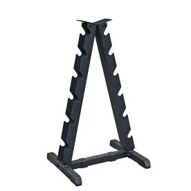 Body-Solid GDR44B 6-Pair Vertical Dumbbell Rack with Compact Two-Tier Design