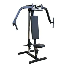 Body Solid GPM65B Plate Loaded Pec Fly Machine with articulating arms for unilateral and bilateral chest development.