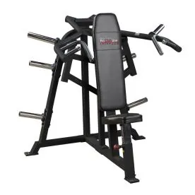 Body-Solid LVSP Plate Loaded Leverage Shoulder Press Machine with 11 Gauge Steel Frame and Converging Press Arms for Commercial Gyms