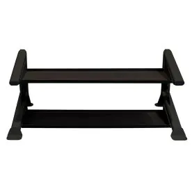 Body-Solid SDKR500KB Two-Tier Kettlebell Shelf Rack with Flat Steel Trays for Kettlebell Storage
