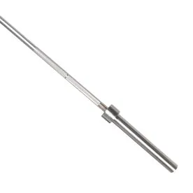 7' Silver Zinc "The Boss" Olympic Power Lifting Bar | CAP Barbell (OB-86PBSZ)