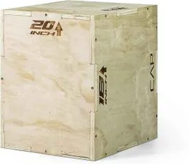 CAP Barbell Wooden 3-in-1 Plyometric Box Showing Smooth Edges and Integrated Carry Handles