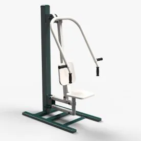 TriActive USA SCPS Seated Chest Press Outdoor Fitness Machine in Green, Commercial-Grade Steel Chest Press for Parks and Outdoor Gyms