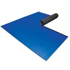 Dollamur FLEXI-Connect Tatami Home Mat in royal blue, designed for martial arts, BJJ, and MMA training with a slip-resistant surface.