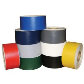 Dollamur Smooth Vinyl Mat Seam Tape in multiple colors – high-adhesion 4" x 65' tape for seamless mat and flooring connections.