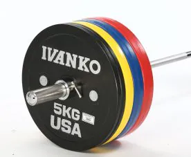 Calibrated IWF Spec Rubber Olympic Bumper Plates and Sets | Ivanko (OCB)