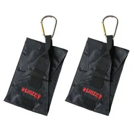 Grizzly 8671-04 Hanging Ab Straps with 8-Inch Wide Foam-Padded Arm Slings and Carabiner Clips, Designed for Core and Abdominal Training on Pull-Up Bars