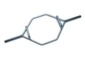 USA Made Olympic Hex Combo Deadlift / Shrug Bar | IRON COMPANY (IC-HCB-50) with opposing handles for shoulder shrugs and deadlifts