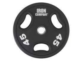 Urethane Olympic Plates with Grips | IRON COMPANY (IC-UOPG)