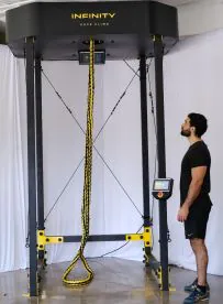 Infinity Rope Climb by ATEfitness – Motorized Rope Climbing Machine for Gyms, Functional Fitness, and Military Training Facilities