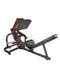 Plate Loaded Pro Strength Leverage Leg Press | Muscle D Fitness (PL-PS-LP) for leg workouts that isolate, strengthen, shape, and build the quadricep, hamstring, and hip muscles is available for sale at IRON COMPANY.
