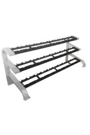 Three-Tier Dumbbell Saddle Rack | Muscle D Fitness (ST-DBR-3)