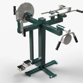 TriActive USA Accessible Multi-Gym in Green, Featuring Multiple Workout Stations with Hand Grips and Foot Platforms, Designed for Outdoor Strength and Mobility Training