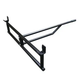 Ader Fitness Full Barbell Jack for Quick Olympic Weight Changes – Black Powder Coated Deadlift Jack with Easy Lift Handle for Powerlifting and Strength Training