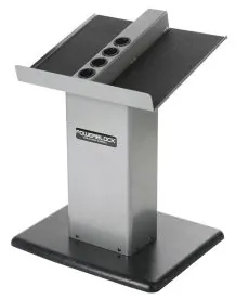 PowerBlock Large Column Stand with Flat Tray and Adder Weight Holders for Adjustable Dumbbells up to 90 lbs.