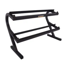 Powertec Workbench Dumbbell Rack WB-DR – Heavy-Duty Two-Tier Dumbbell Storage Rack with Angled Steel Tubing for Secure and Easy Weight Access