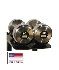 KRÄFT Raw Steel Dumbbells | Intek (KSDB) for residential, commercial, and GSA contract purchase available at IRON COMPANY.